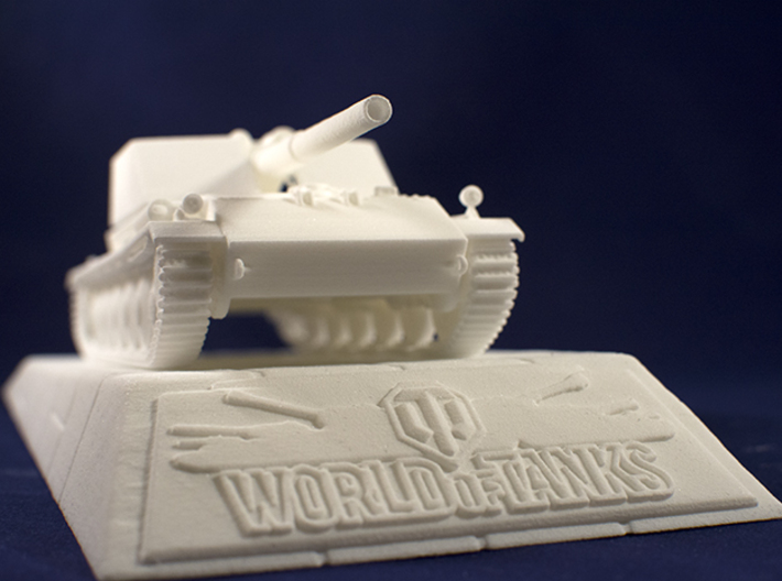  1:48 Rhm.-Borsig Waffenträger from World of Tanks 3d printed Photo of printed model on stand. Stand is sold separately