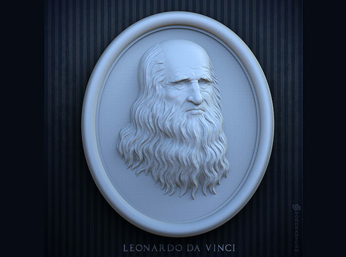 Leonardo da Vinci. 15cm 3d printed