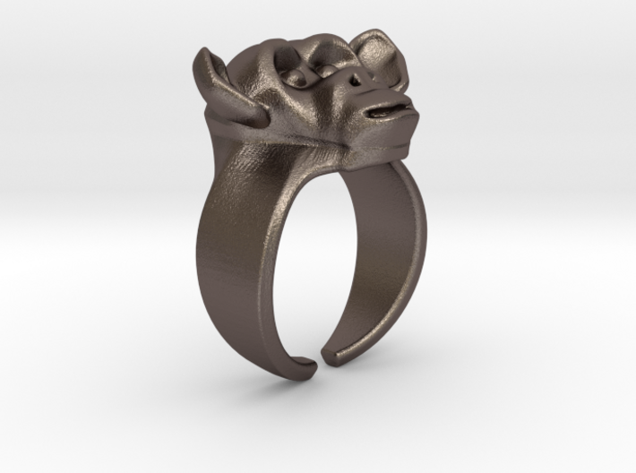 Chimpanzee Ring 3d printed