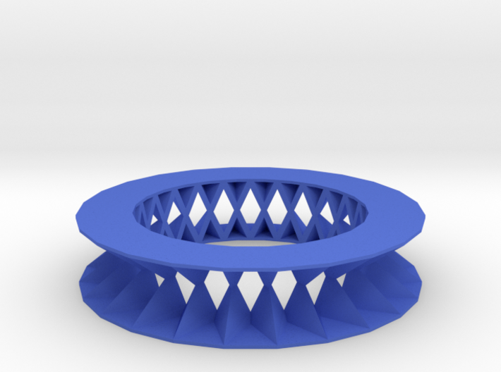 Rhombus pattern bracelet 3d printed
