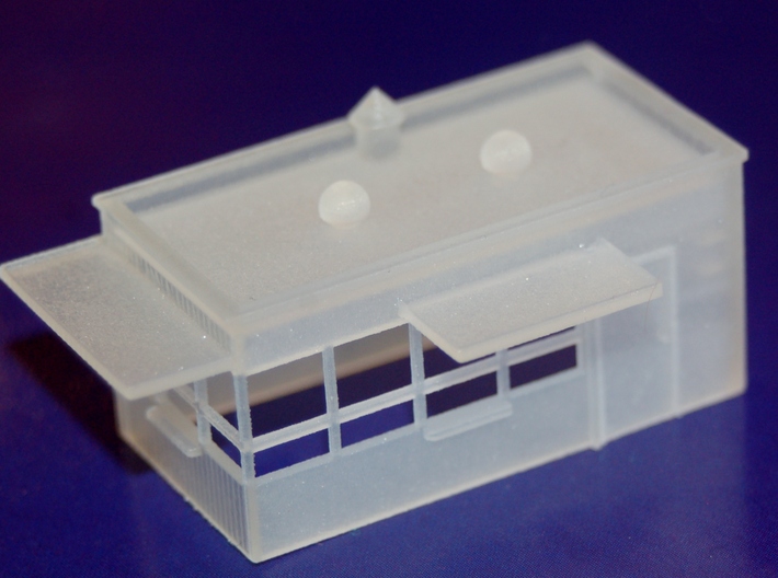 N-Scale Drive-Up 3d printed Exterior Production Sample