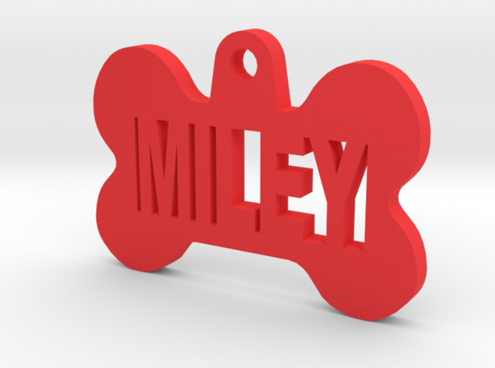 Bone Pet ID Tag - Miley 3d printed 