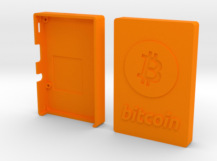 Case for Rasperry Pi 2, 3 or B+ with Bitcoin logo 3d printed