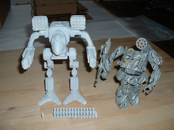 Mad Cat / Timber Wolf Battlemech 1/72 3d printed without the Thunderbolt!