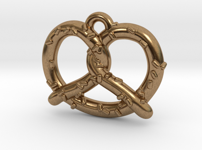 Pretzel Pendant 1.5&quot; 3d printed