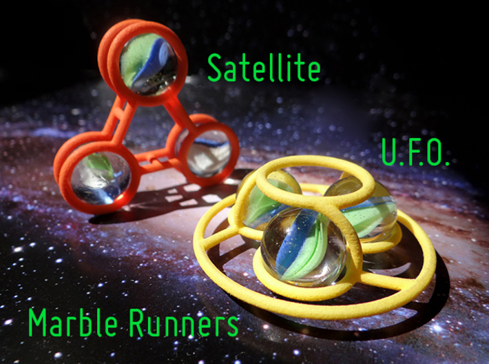 Marble Runner Satellite 3d printed