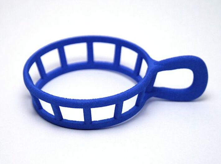 Espresso cup holder 3d printed A photo of my wonderful espresso cup holder printed in blue strong & flexible