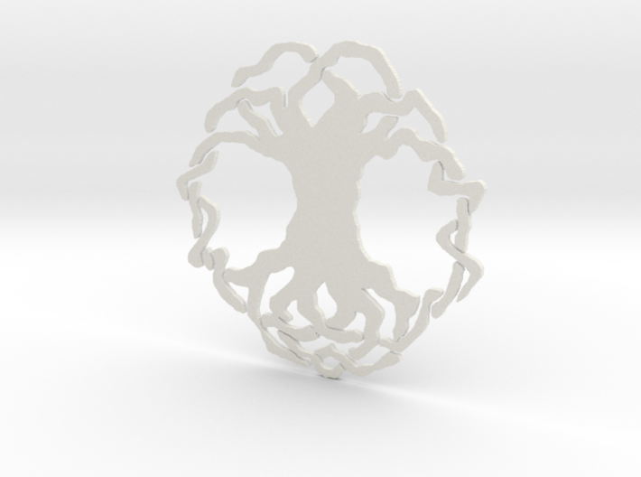 Tree of Life Simple Tile 3d printed