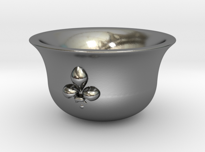 Sake cup fleur-de-lis 3d printed