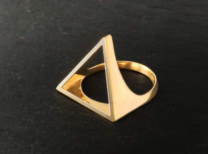 Triangle Ring - Sz5 3d printed