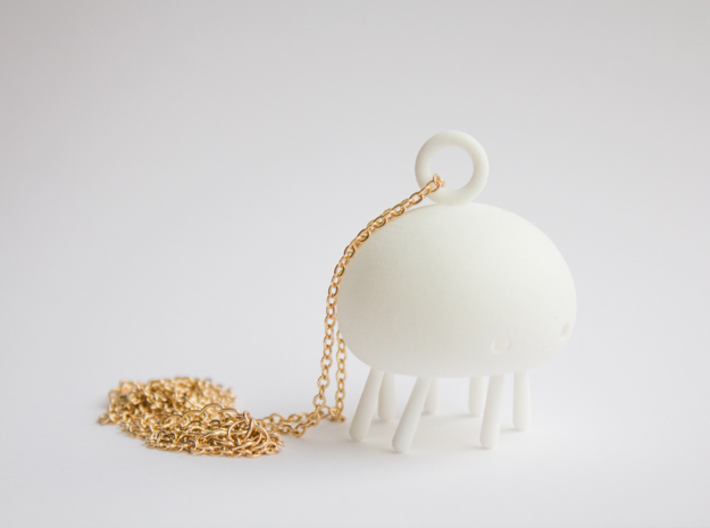 Jelly time! Jellyfish Pendant 3d printed 