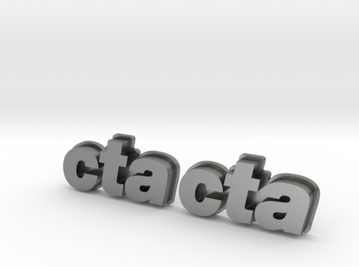 CTA logo for jewelry 3d printed