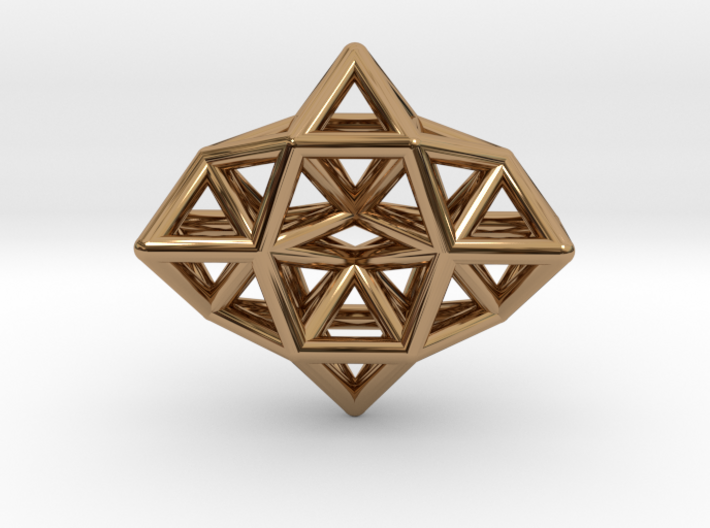 Deltahedron Toroid Pendant 3d printed