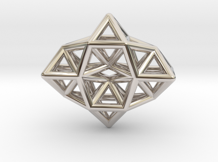 Deltahedron Toroid Pendant 3d printed