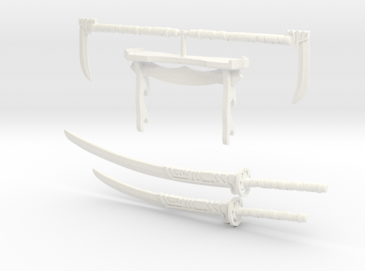 Samurai's Weapons Set 3d printed 