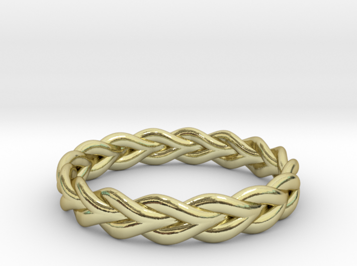 Ring of braided rope - size 5 3d printed