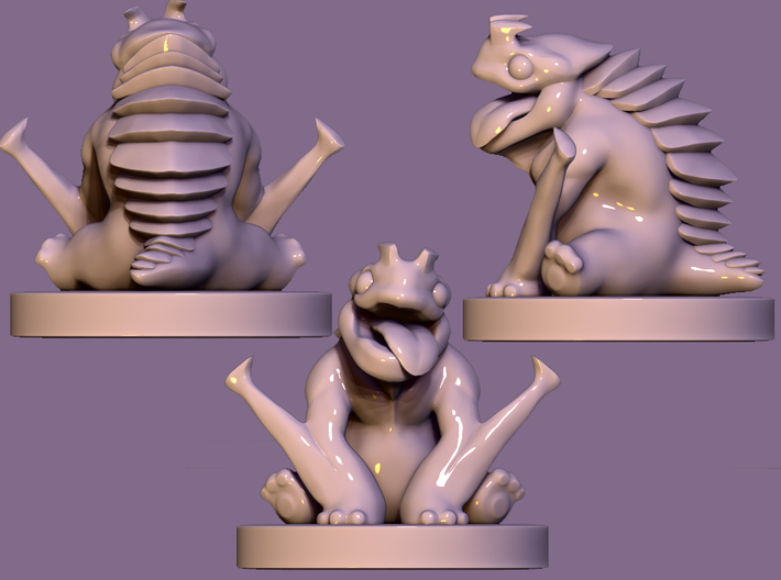 Kaiju Orichi 3d printed zbrush render