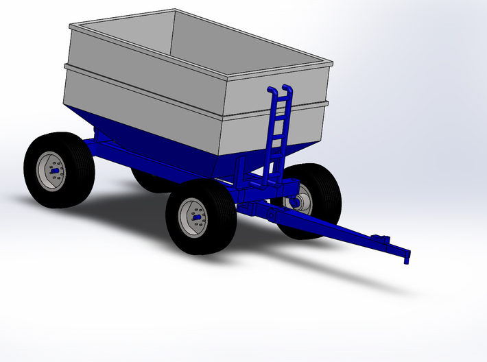 1/64 scale DMI 300 bushel center dump wagon kit 3d printed 