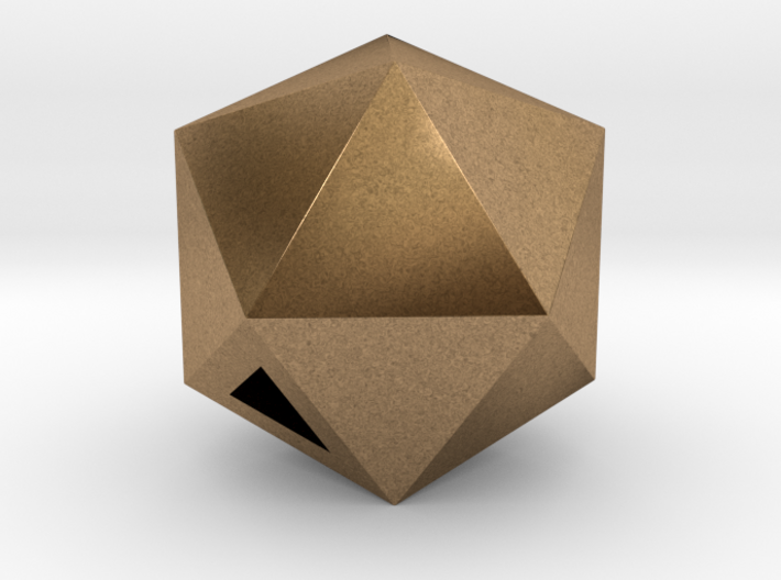 Icosahedron - small / hollow 3d printed