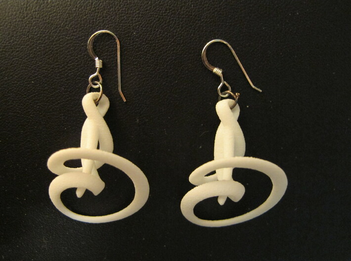 Calla Lily Earrings 3d printed