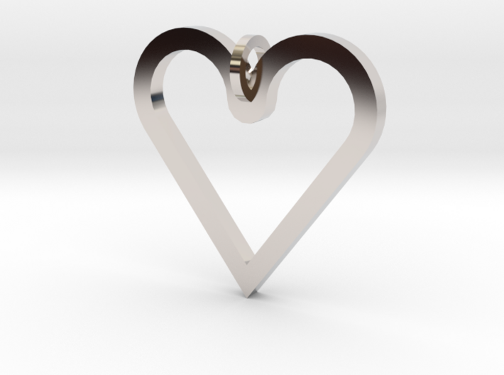 Pendant 'Heart' 3d printed