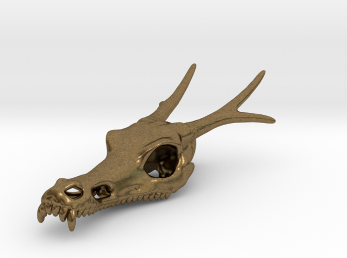 Asian Dragon Skull Pendant 3d printed