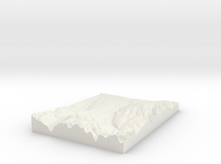 Finger Lakes, NY: Topophile Model #0042 3d printed