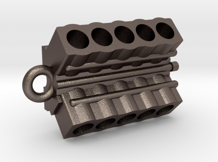 V10 Engine block pendant/keychain 3d printed