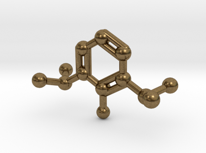 Propofol Molecule Keychain Necklace 3d printed