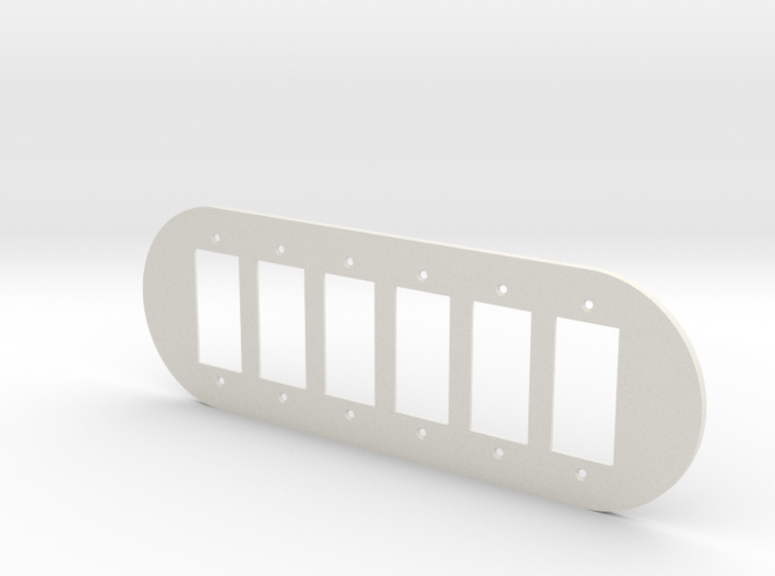 plodes® 6 Gang Decora Outlet Wall Plate 3d printed
