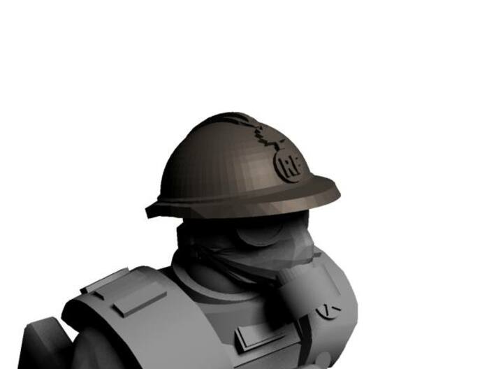 28mm WW1 French Helmets 3d printed 