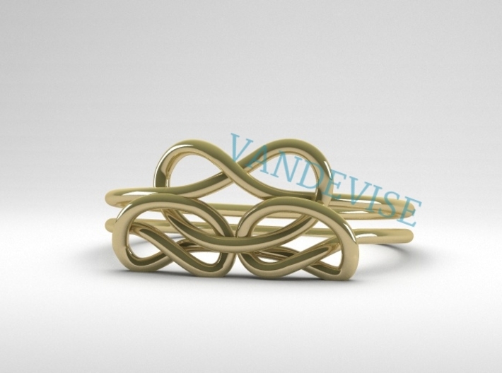 Bows Ring 3d printed 