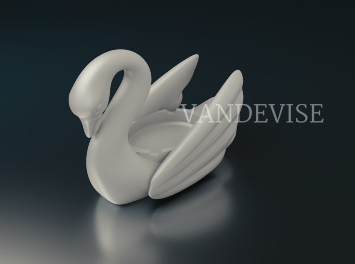Swan Ashtray 3d printed 