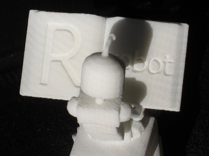 Studious Robot 3d printed WSF print