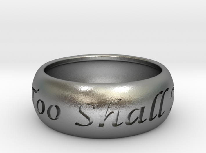 This Too Shall Pass, custom ring size 3d printed 