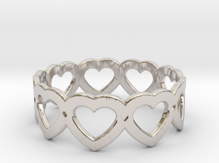 Heart Ring - Size 7 3d printed