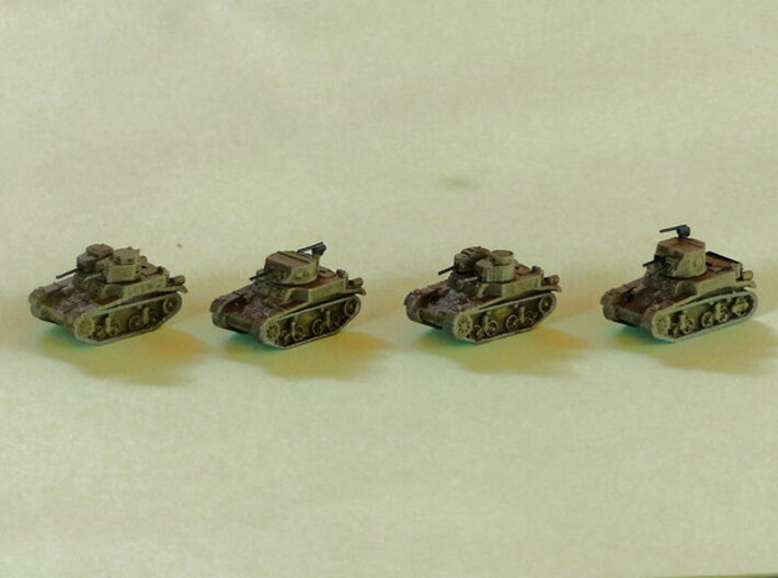 M1 &amp; M2 Combat Cars / Light Tanks 1/220 3d printed 1/285 Models