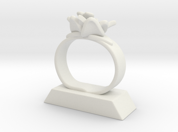 Lily Napkin Ring 3d printed