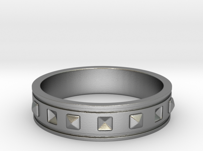 Ring with Studs - Size 9 3d printed