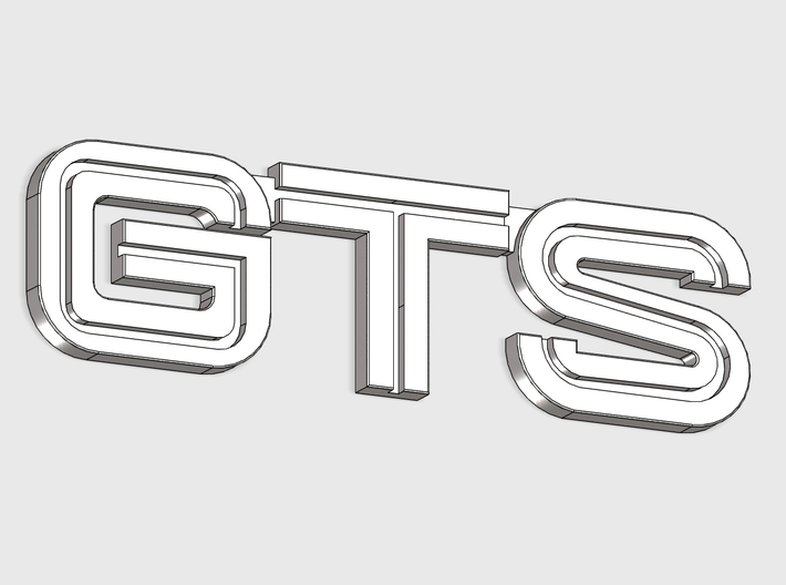 BADGE GTS  3d printed 
