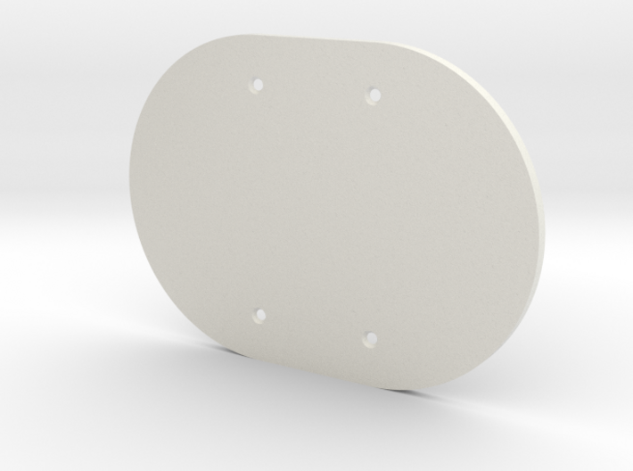 plodes® 2 Gang Blank Outlet Wall Plate 3d printed