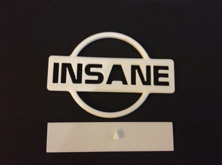 Nissan Insane Badge thinner version 2 3d printed 