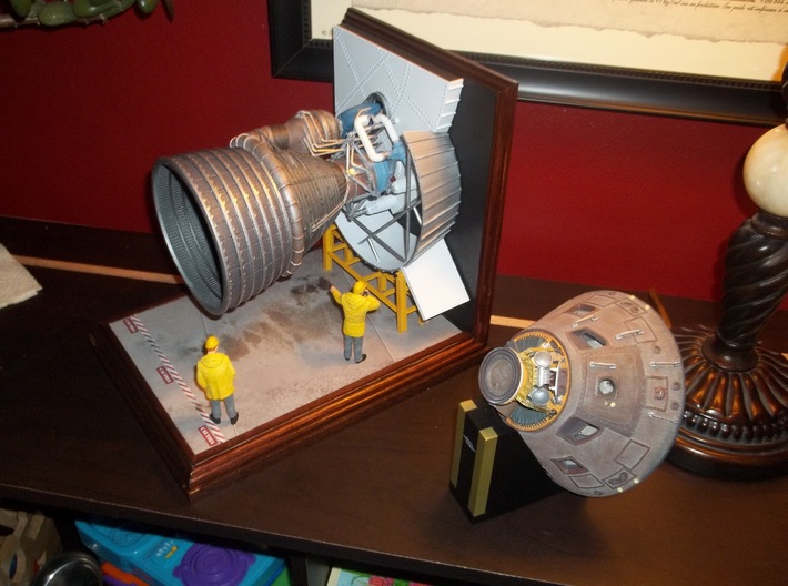 F1 3D Engine 1:25 Top 3d printed 