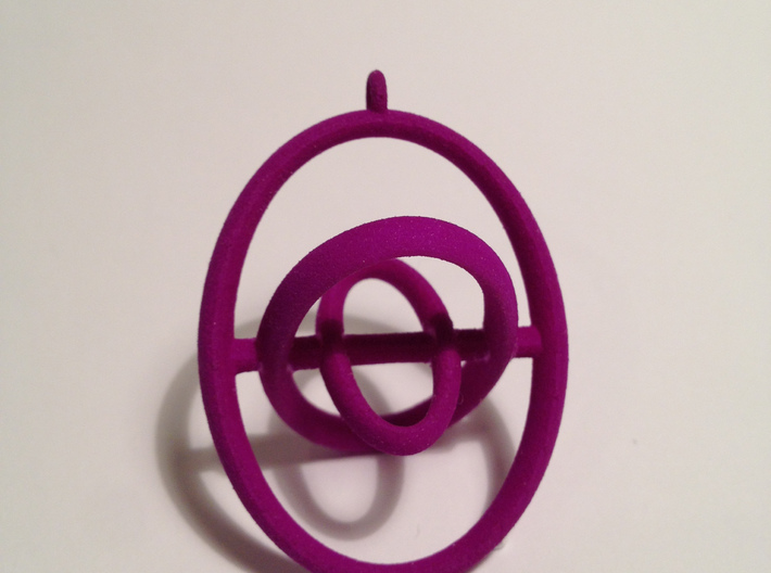Saturn Rings Pandant 3d printed Hot Pink Strong & Flexible Polish