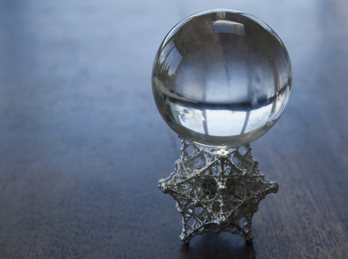 Pendant - Kaleidoscopic Fractal Virus 3d printed Crystal sphere not included! ;)