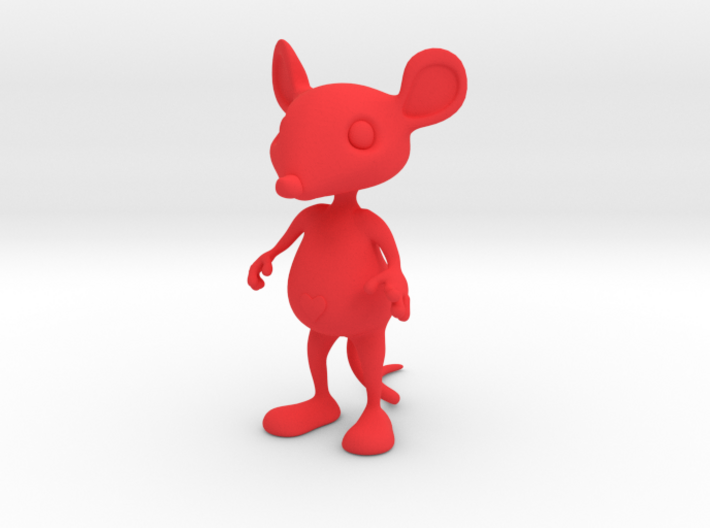 Tiny Heart Mouse 3d printed