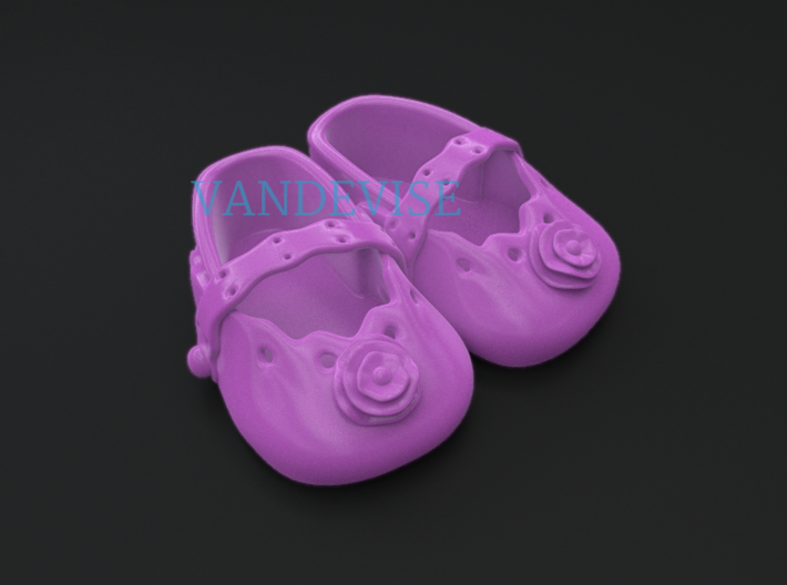Baby Shower Decorations - Baby Shoes - One Color  3d printed 