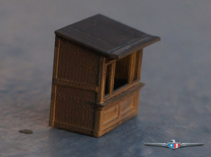 N Scale (1:160) Newsstands and Shoe Shine Stand 3d printed 