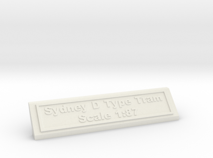 Base Nameplate HO Sydney D 3d printed