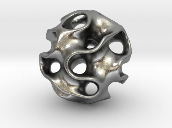 GYROID Spheroid Pendant - 20mm 3d printed 